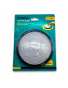 Lámpara LED portátil multiusos, pilas no incluidas, apretar luz para encender, adaptable a cualquier superficie, diámetro de 13,