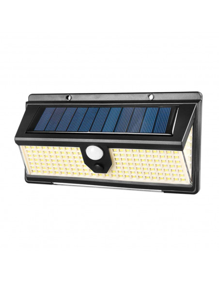 Lámpara luces LED de exterior 35 W, funciona con luz solar, carga automática, función nocturna, fácil instalación, sensor de mov Lámpara luces LED de exterior 35 W, funciona con luz solar, carga automática, función nocturna, fácil instalación, sensor de mov