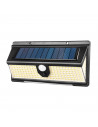 Lámpara luces LED de exterior 35 W, funciona con luz solar, carga automática, función nocturna, fácil instalación, sensor de mov