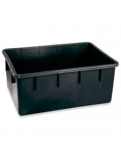 Tradineur - Cubo rectangular para maletero - Fabricado en plástico - Ideal para tina, depósito, tanque, barreño - Capacidad de 1