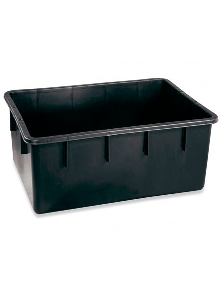 Tradineur - Cubo rectangular para maletero - Fabricado en plástico - Ideal para tina, depósito, tanque, barreño - Capacidad de 1