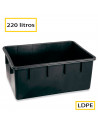 Tradineur - Cubo de plástico rectangular para mortero, tina, depósito, tanque, barreño, contenedor de agua para riego, construcc