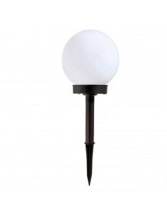 Tradineur - Antorcha de jardín de plástico, luz solar, lámpara solar recargable para césped, patio, paseos, decoración exterior,