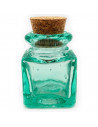 Tradineur - Bote de vidrio cuadrado, frasco, tarro con tapón de corcho, reutilizable, rellenable, ungüentos, condimentos, aceite