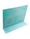 Tradineur - Portafotos, soporte para fotos de plástico transparente, sobremesa, marco para fotografías, oficinas, hogar (Horizon
