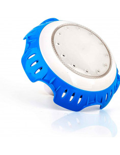 Tradineur - Lámpara led para piscina, luces multicolor, resistente al agua incluye adaptadores para válvulas. 10 x 16,5 x 16,5 c