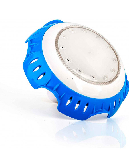 Tradineur - Lámpara led para piscina, luces multicolor, resistente al agua incluye adaptadores para válvulas. 10 x 16,5 x 16,5 c