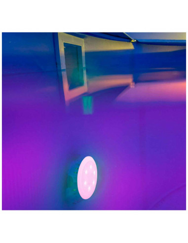 Tradineur - Lámpara led para piscina, luces multicolor, resistente al agua incluye adaptadores para válvulas. 10 x 16,5 x 16,5 c
