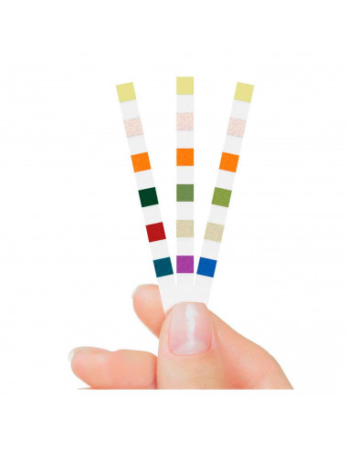 Tradineur - Kit de tiras reactivas para la piscina, hidromasaje, fácil sistema por colores, contiene 50 tiras reactivas, pruebas
