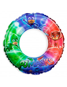 Tradineur - Flotador hinchable de multicolor infantil, vinilo resistente, 56 cm diámetro. Para niños de 3 - 6 años