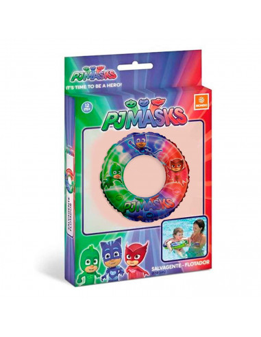 Tradineur - Flotador hinchable de multicolor infantil, vinilo resistente, 56 cm diámetro. Para niños de 3 - 6 años