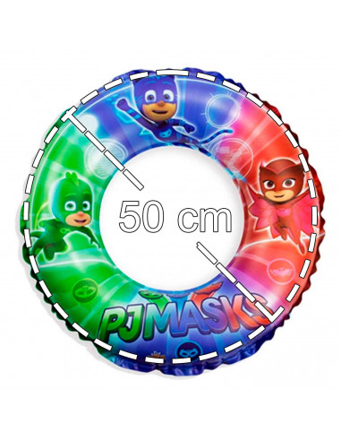 Tradineur - Flotador hinchable de multicolor infantil, vinilo resistente, 56 cm diámetro. Para niños de 3 - 6 años