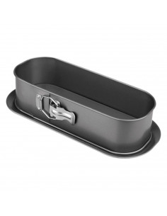 LifeStyle - Molde rectangular desmontable con bandeja antiadherente para horno 35 x 11.5 x 8,2 cm