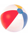 Tradineur - Pelota hinchable de colores para playa o piscina, válvula de seguridad, inflables de verano, diámetro 61 cm