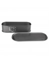 LifeStyle - Molde rectangular desmontable con bandeja antiadherente para horno 35 x 11.5 x 8,2 cm