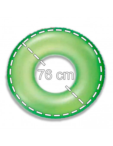 Tradineur - Flotador hinchable infantil, vinilo resistente, 76 cm diámetro. Para niños de 3 - 6 años. Color Surtido.