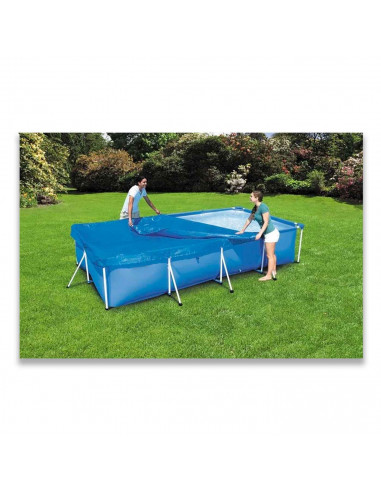 Cubierta para piscinas, fabricada en PE, incluye cuerda para asegurar la cubierta. 300 x 210 cm.