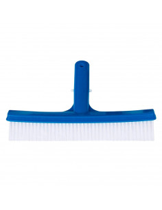 Tradineur - Cepillo limpia-piscinas recto, PVC, compatible con mangos para limpiar piscinas, 26 cm anchura.