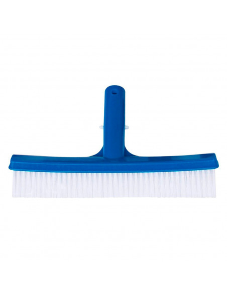 Tradineur - Cepillo limpia-piscinas recto, PVC, compatible con mangos para limpiar piscinas, 26 cm anchura.