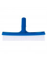 Tradineur - Cepillo limpia-piscinas recto, PVC, compatible con mangos para limpiar piscinas, 26 cm anchura.
