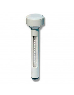 Tradineur -Termómetro para piscina, Incluye correa adjunta, Fahrenheit y Celsius, gradación de temperatura. 18,5 x 5 cm