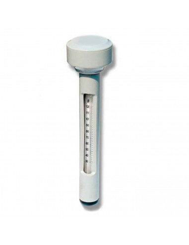 Tradineur -Termómetro para piscina, Incluye correa adjunta, Fahrenheit y Celsius, gradación de temperatura. 18,5 x 5 cm