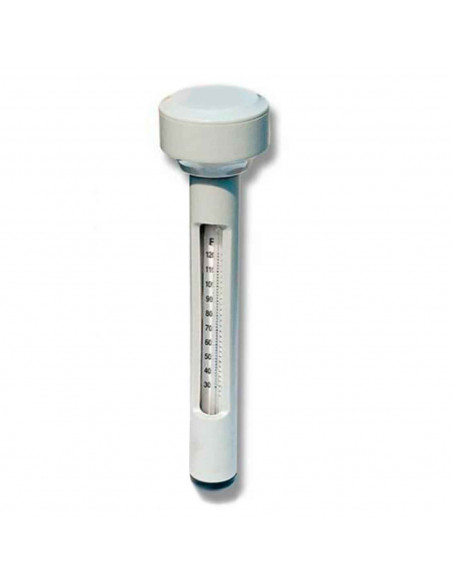 Tradineur -Termómetro para piscina, Incluye correa adjunta, Fahrenheit y Celsius, gradación de temperatura. 18,5 x 5 cm