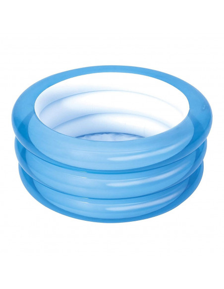 Tradineur - Piscina hinchable infantil redonda con 3 aros, 30 x 70 cm, color surtido