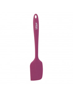 Tradineur - Espátula de silicona color morado para realizar labores de cocina o repostería con 28 x 6 cm. Paleta para cocina de