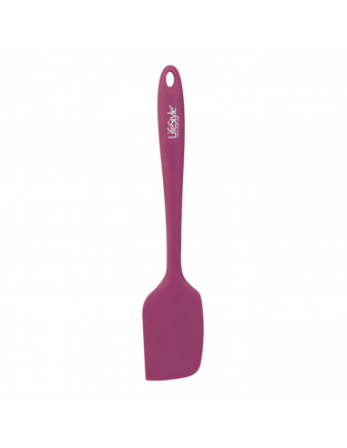 Tradineur - Espátula de silicona color morado para realizar labores de cocina o repostería con 28 x 6 cm. Paleta para cocina de