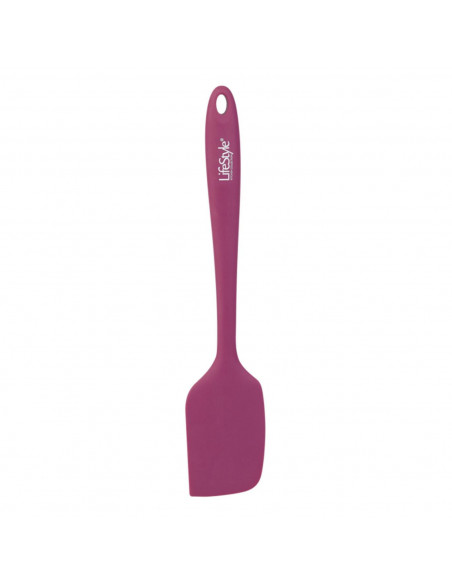 Tradineur - Espátula de silicona color morado para realizar labores de cocina o repostería con 28 x 6 cm. Paleta para cocina de