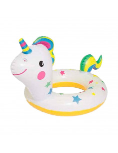 Tradineur - Flotador hinchable infantil con diseño de animales, vinilo resistente. Para niños de 3 - 6 años. 58 x 79 cm. Modelos