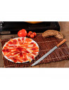 Tradineur - Cuchillo jamonero con hoja de acero inoxidable y mango de madera, cuchillo cortado de jamón, corte preciso, profesio