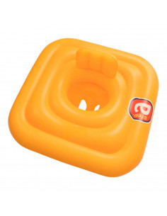 Tradineur - Flotador  infantil con asiento para bebés, incluye válvulas de seguridad, De 1 a 2 años,  69 x 69 cm