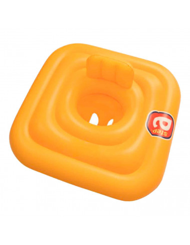 Tradineur - Flotador  infantil con asiento para bebés, incluye válvulas de seguridad, De 1 a 2 años,  69 x 69 cm