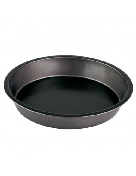 LifeStyle - Molde redondo de acero antiadherente 26 x 5 cm, recipiente, bandeja, fuente para horno, repostería, roscón, bizcocho