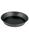LifeStyle - Molde redondo de acero antiadherente 26 x 5 cm, recipiente, bandeja, fuente para horno, repostería, roscón, bizcocho
