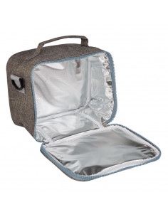 Tradineur - Bolsa porta-alimentos térmica en colores surtidos  de 21 x 17 x 14 cm y capacidad de 1200 ml. Fiambrera que guarda c