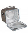 Tradineur - Bolsa porta-alimentos térmica en colores surtidos  de 21 x 17 x 14 cm y capacidad de 1200 ml. Fiambrera que guarda c