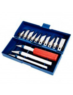 Set de 13 piezas de hierro para esculpir de 12,7 x 15,5 cm. Conjunto de herraminetas para realizar labores de esculpimineto. Pac