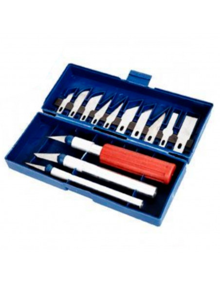 Set de 13 piezas de hierro para esculpir de 12,7 x 15,5 cm. Conjunto de herraminetas para realizar labores de esculpimineto. Pac