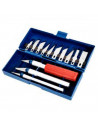 Set de 13 piezas de hierro para esculpir de 12,7 x 15,5 cm. Conjunto de herraminetas para realizar labores de esculpimineto. Pac