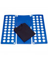 Tradineur - Doblador de ropa plegable de plástico, tabla para doblar prendas, placa de ayuda, plegar camisetas, jerséis, pantalo