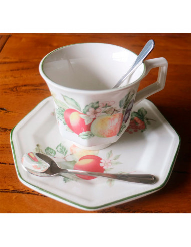Tradineur - Set de 6 cucharas para café de acero inoxidable, cucharillas clásicas para postre, helado, tarta, té, infusiones, 13