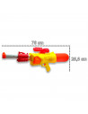 Tradineur - Pistolas de agua a presión de 76 cm, incluye cámara para guardar agua y mira, Para mayores de 3 años, 25,5 x 76 x 11