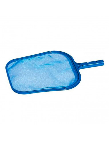 Tradineur - Recogehojas, malla resistente, limpiado de piscinas, spas o jacuzzis. Compatible con mangos. Color azul. 32 x 28,5 c
