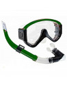Tradineur - Set de gafas de buceo con tubo Neptuno, Protección UV, Diseño estilo Neptuno, Fabricadas en PVC, Medida ajustable. C