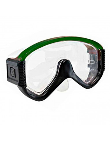 Tradineur - Set de gafas de buceo con tubo Neptuno, Protección UV, Diseño estilo Neptuno, Fabricadas en PVC, Medida ajustable. C