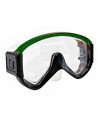 Tradineur - Set de gafas de buceo con tubo Neptuno, Protección UV, Diseño estilo Neptuno, Fabricadas en PVC, Medida ajustable. C