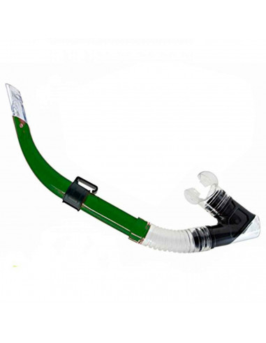 Tradineur - Set de gafas de buceo con tubo Neptuno, Protección UV, Diseño estilo Neptuno, Fabricadas en PVC, Medida ajustable. C